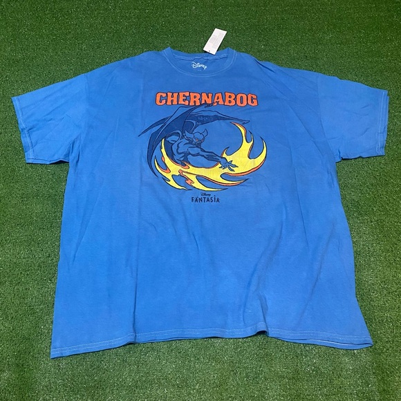 Disney Other - NEW Disney’s Fantasia Chernabog T-Shirt Size XL Mineral Washed Faded Blue NWT